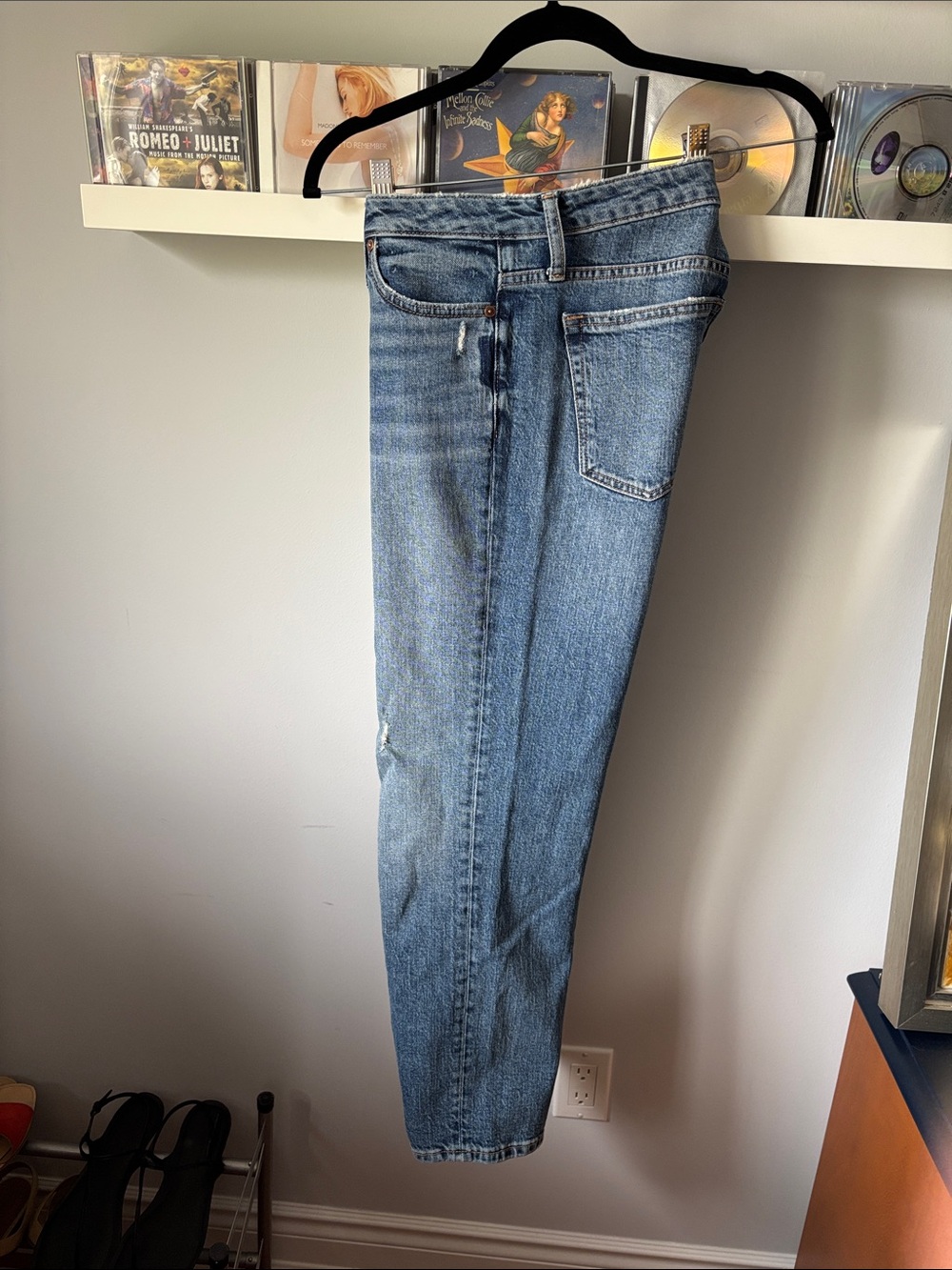 Silver Jeans Medium Blue Denim Jeans with Copper Button